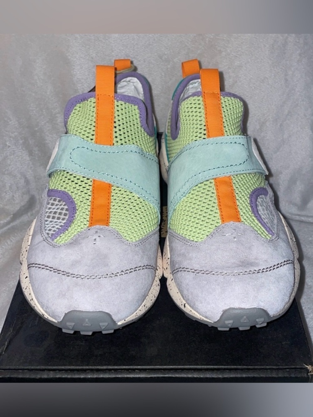 Flower Mountain Pastel Multi-Color Sneakers - Purple, Mint & Orange size 40 - Picture 4 of 14